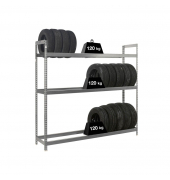Reifenregal AUTOFORTE 8435104947456 silber 150,0 x 45,0 x 200,0 cm