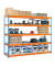 Schwerlastregal SIMONFORTE CHIPBOARD 8435104950050 blau, orange 180,0 x 60,0 x 200,0 cm