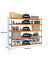 Schwerlastregal SIMONFORTE CHIPBOARD 8435104951101 blau, orange 180,0 x 45,0 x 200,0 cm