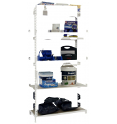 Schwerlastregal MADERCLICK MINI 8435104974551 weiß 80,0 x 30,0 x 180,0 cm
