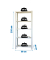 Regal OFFICLICK 8435104994016 weiß 90,0 x 40,0 x 210,0 cm