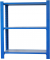 Regal OFFICLICK 8435104994030 blau, weiß 90,0 x 30,0 x 100,0 cm