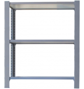 Regal OFFICLICK 8435104994207 grau, weiß 90,0 x 40,0 x 100,0 cm