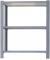 Regal OFFICLICK 8435104994207 grau, weiß 90,0 x 40,0 x 100,0 cm