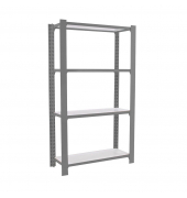 Regal OFFICLICK 8435104994252 grau, weiß 90,0 x 40,0 x 150,0 cm