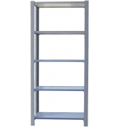 Regal OFFICLICK 8435104994283 grau, weiß 90,0 x 30,0 x 210,0 cm
