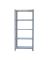 Regal OFFICLICK 8435104994313 grau, weiß 90,0 x 40,0 x 210,0 cm
