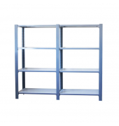 Regal OFFICLICK 8435104998472 hellgrau, weiß 180,0 x 40,0 x 150,0 cm