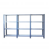 Regal OFFICLICK 8435104998502 hellgrau, weiß 270,0 x 40,0 x 150,0 cm