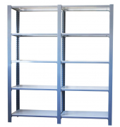 Regal OFFICLICK 8435104998533 hellgrau, weiß 180,0 x 30,0 x 210,0 cm