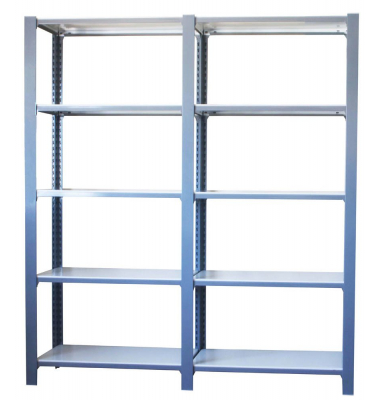 Regal OFFICLICK 8435104998595 hellgrau, weiß 180,0 x 40,0 x 210,0 cm Regal OFFICLICK 8435104998595 hellgrau, weiß 180,0 x 40,0 x 210,0 cm