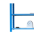 Regal OFFICLICK 8435104998878 blau, weiß 180,0 x 40,0 x 100,0 cm