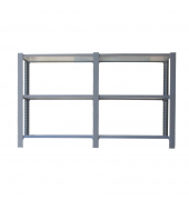 Regal OFFICLICK 8435104998908 grau, weiß 180,0 x 40,0 x 100,0 cm