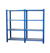 Regal OFFICLICK 8435104999059 blau, weiß 180,0 x 40,0 x 150,0 cm