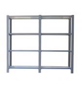 Regal OFFICLICK 8435104999080 grau, weiß 180,0 x 30,0 x 150,0 cm