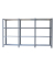 Regal OFFICLICK 8435104999172 grau, weiß 270,0 x 30,0 x 150,0 cm
