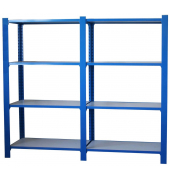 Regal OFFICLICK 8435104999233 blau, weiß 180,0 x 30,0 x 150,0 cm