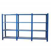 Regal OFFICLICK 8435104999325 blau, weiß 270,0 x 30,0 x 150,0 cm
