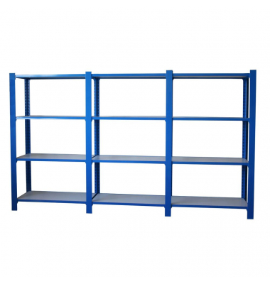 Regal OFFICLICK 8435104999325 blau, weiß 270,0 x 30,0 x 150,0 cm