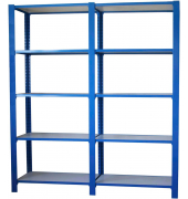 Regal OFFICLICK 8435104999417 blau, weiß 180,0 x 40,0 x 210,0 cm