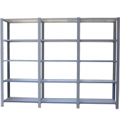 Regal OFFICLICK 8435104999530 grau, weiß 270,0 x 30,0 x 210,0 cm