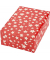 Geschenkpapier Diadem 017620, Sterne, 50cm x 20m, rot/natur