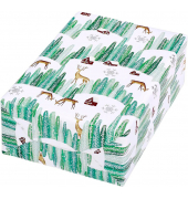 Geschenkpapier Hygge 517490, Winterlandschaft, 50cm x 20m, weiß/grün/braun