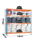 Schwerlastregal SIMONFORTE CHIPBOARD 8425437071485 blau, orange 210,0 x 60,0 x 200,0 cm
