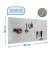 Lochwand-Set 15,0 kg Tragkraft