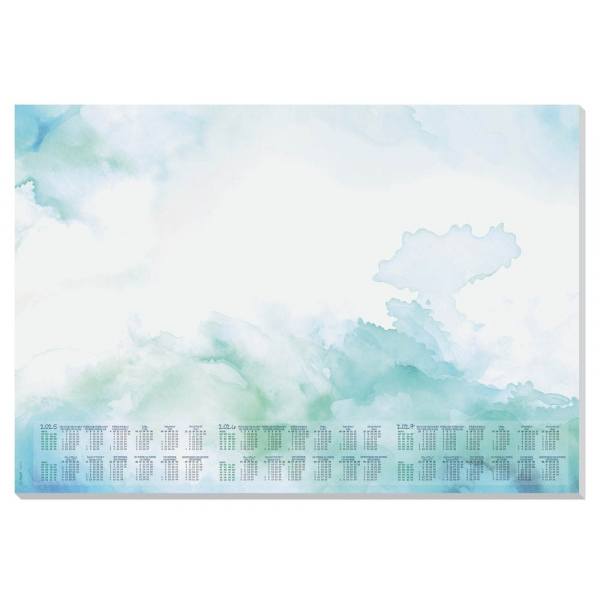 10 Stück Sigel Schreibunterlage DESIGN HO314 blau/grün Watercolor Sea 59,5x41cm 4004360777110 Sigel