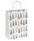 Geschenktasche GT123 Pine trees, Weihnachten, Papierkordel, Bäume, 26cm x 33cm