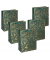 Geschenktasche GT118 Golden ornaments on green, Weihnachten, mit Schleifenband, Goldene Ornamente, 26cm x 32cm