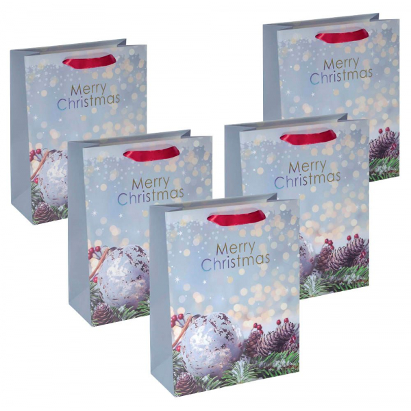 4004360781261 - Geschenktasche GT114 Charmful Christmas Large Weihnachten mit Schleifenband Merry Christmas 26cm x 33cm 4004360781261 5 Stück 4004360781261 - Geschenktasche GT114 Charmful Christmas Large Weihnachten mit Schleifenband Merry Christmas 26cm x 33cm 4004360781261 5 Stück