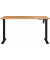 Schreibtisch Boras, elektrisch höhenverstellbar, 71-119cm (H), 140x80cm (BxT), rechteckig, navarra-eiche / schwarz