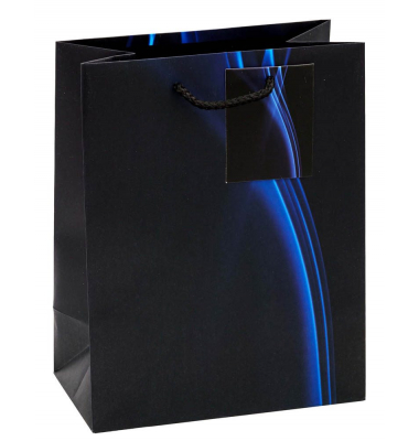 Geschenktasche 85013-SG Business Wave, allgemein, Kunststoffkordel mit Karte, Wave, 18cm x 23cm