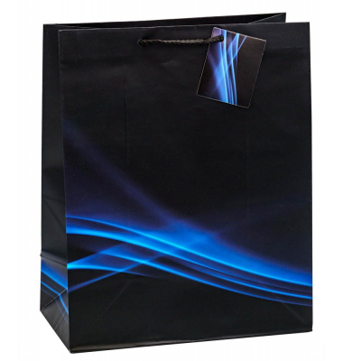 Geschenktasche 85313-SG Business Wave, allgemein, Kunststoffkordel mit Karte, Wave, 26cm x 32cm Geschenktasche 85313-SG Business Wave, allgemein, Kunststoffkordel mit Karte, Wave, 26cm x 32cm