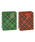 Geschenktasche 87312-SG Tartan, allgemein, Kunststoffkordel mit Karte, kariert, 26cm x 32cm