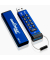 USB-Stick datAshur Pro blau, schwarz 256 GB