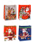 Geschenktasche 88319-SG Weihnachten Serie 3, Weihnachten, Papierkordel, 4 Motive sortiert, Rentier und 3x Weihnachtsmann, 26cm x