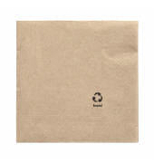 Serviette RC 89765 3lg 1/4Falz 33x33cm natur 100St