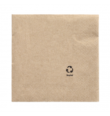 Servietten 89765, natur / Uni, 3-lagig, 33x33cm