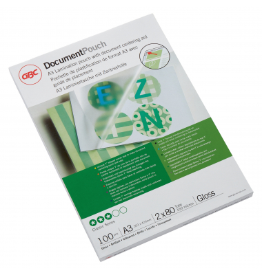 Laminierfolien EZ-In Document Pouch Classic IB583032, A3, 303x426mm, 80mic, gl&auml;nzend