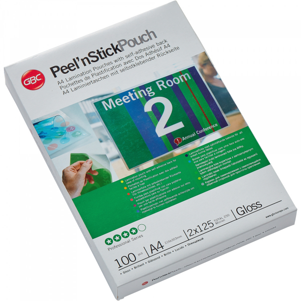 0033816067394 - Laminierfolien PeelnStick Pouch Professional 3747243 A4 216x303mm 125mic x2 glänzend selbstklebend 0033816067394 100 Stück