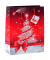 Geschenktasche GT022 Sparkling Tree, Weihnachten, Sparkling Tree, mit Glanzlackierung und Geschenkanhänger, Sparkling Tree, 26cm