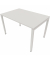 Schreibtisch, Rohr in Rohr-System, 64-86cm (H), 120x80cm (BxT), rechteckig, weiß / weiß