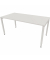 Schreibtisch, Rohr in Rohr-System, 64-86cm (H), 160x80cm (BxT), rechteckig, weiß / weiß