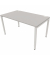 Schreibtisch, Rohr in Rohr-System, 64-86cm (H), 140x80cm (BxT), rechteckig, platinum / weiß