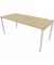 Schreibtisch, Rohr in Rohr-System, 64-86cm (H), 180x80cm (BxT), rechteckig, buche / weiß