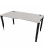 Schreibtisch, Rohr in Rohr-System, 64-86cm (H), 160x80cm (BxT), rechteckig, platinum / schwarz