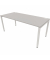 Schreibtisch, Rohr in Rohr-System, 64-86cm (H), 180x80cm (BxT), rechteckig, platinum / weiß